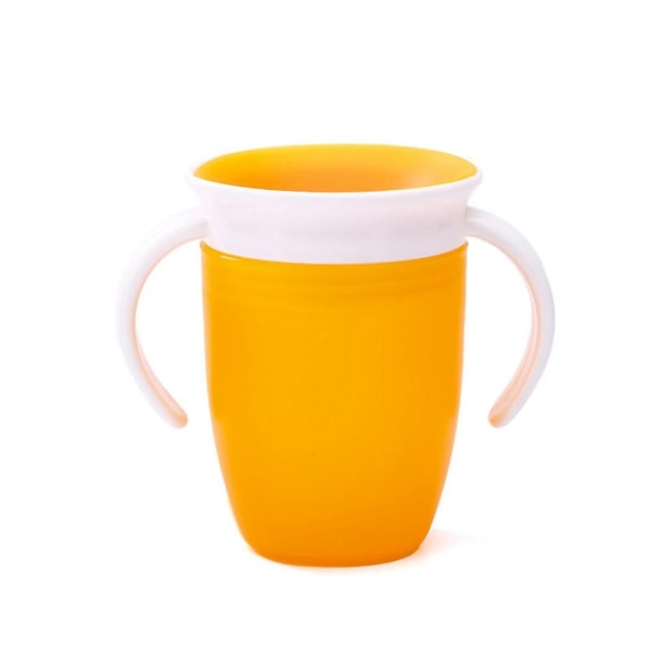 360 Trainer Cup vuotamattomat ja tukehtumissuojatut juomakupit vauvojen baby kotitalouksien keltainen