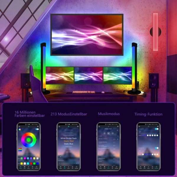 Yabtf älykäs LED-valopalkki, RGB-TV-ympäristölamppu taustavalo