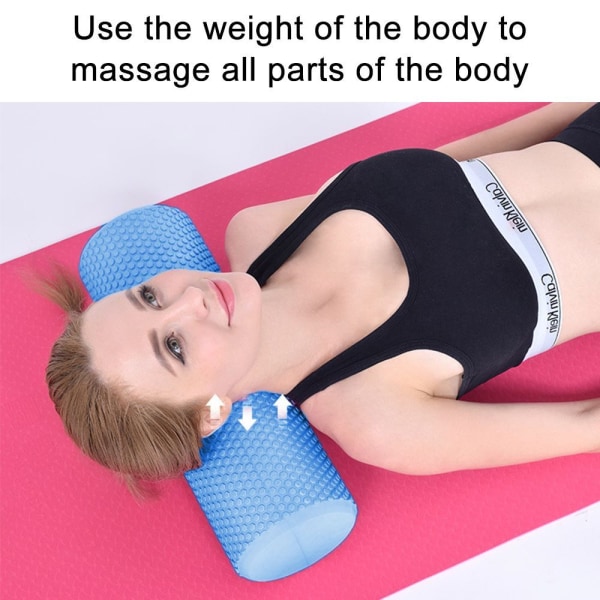 Pilates rulle, den multifunksjonelle skumrullen er ideell for blå