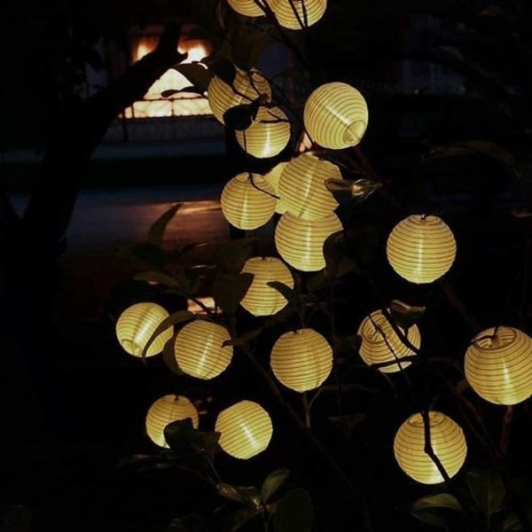 Opard Solar LED Fairy Lights, lanterner, 6,45 m, 30 lanterner, Solar Fairy