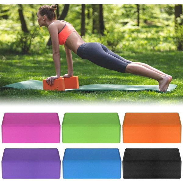 Lixada joogablokkien 2-osainen sarja, jossa 1 puuvillainen joogavyö, joogablokkisarja, jooga, pilates