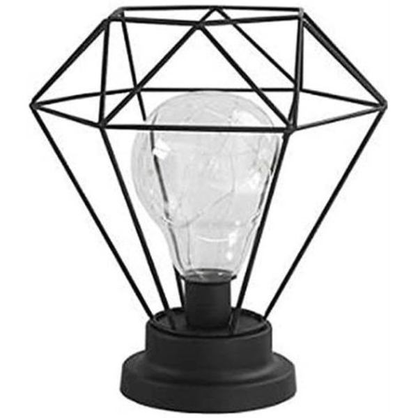 Metal Bordlampe, SUAVER Diamantformet Sengebordslampe