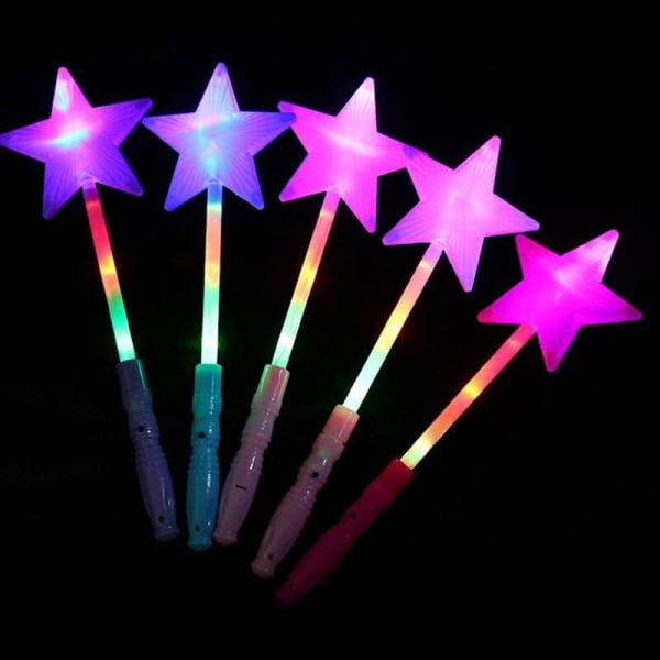 Barnas lysende leketøy fem-spiss stjerne blitz stick fairy star stick LBV gave