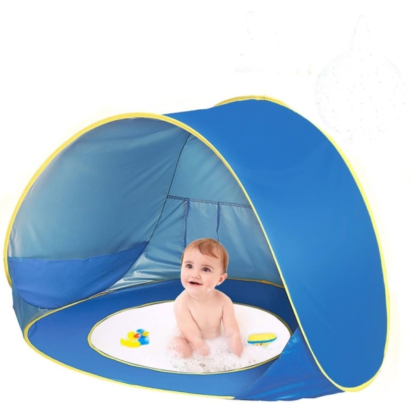 Strandtelt for baby - Pop-up strandtelt med avtagbart basseng
