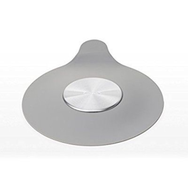 Silikone/Rustfrit stål badekar prop, Grå