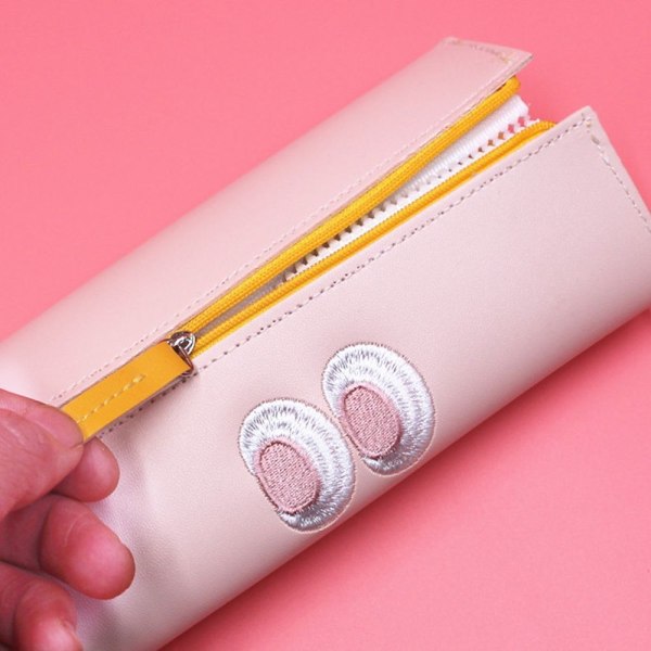 Sjov Live Monster Wide Open Foldable Pencil Case Rød