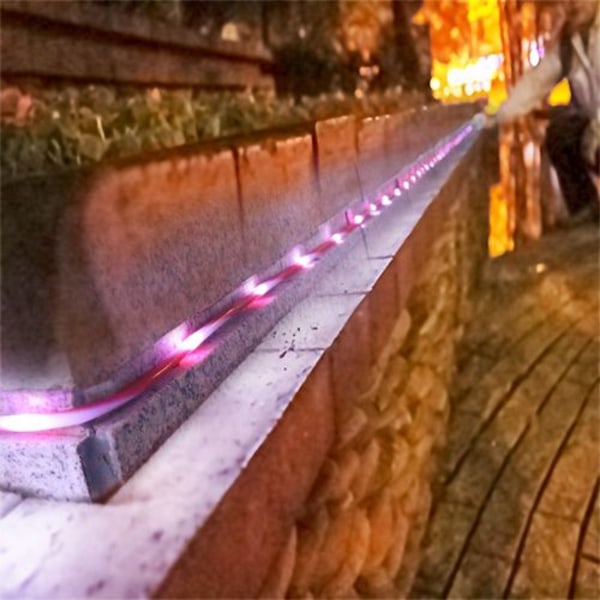 Solcellsbelysning för utomhusbruk 33 fot 100 LED karamellfärgade lampor