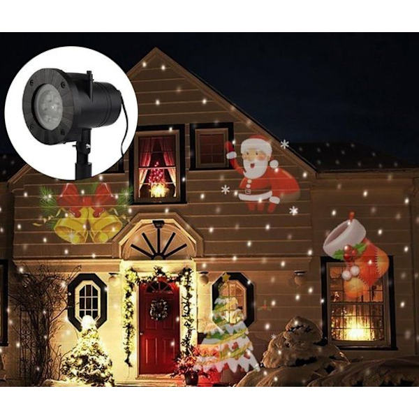 LED-projektionslampe, LED-projektorlampe med 12 effekter