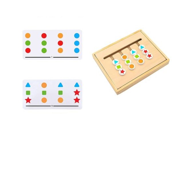 Montessorileksaker Träpussel Sorteringslåda Pedagogiska spel - Träpusselspel - Sorteringar