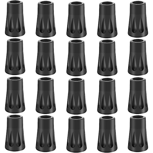Chifoom 20-delad gummibuffertset, vandringsstavar, nordiska gångdynor, asfaltgrus