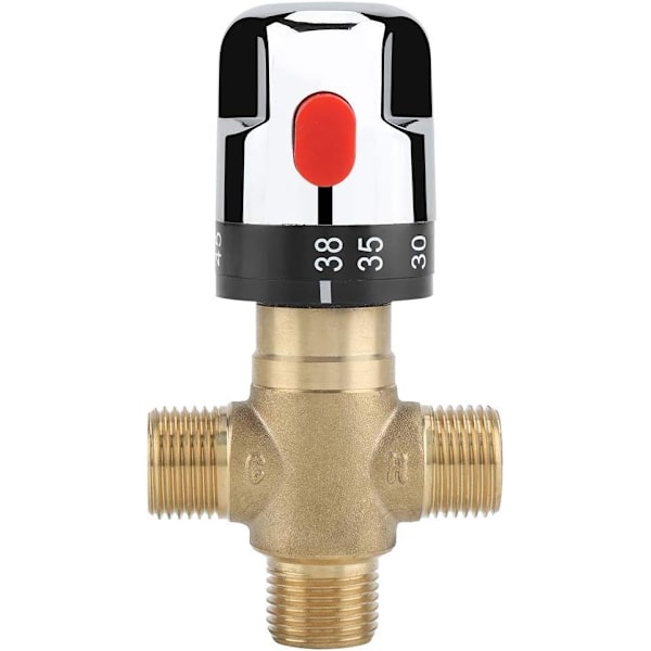 Termostatisk blandeventil, med 1/2 NPT-stik, vandtemperaturreguleringsventil,
