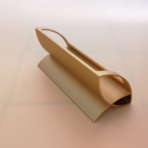 2 stk. Aluminiums visitkortholder til kontor visitkortholder visitkortholder (guld)