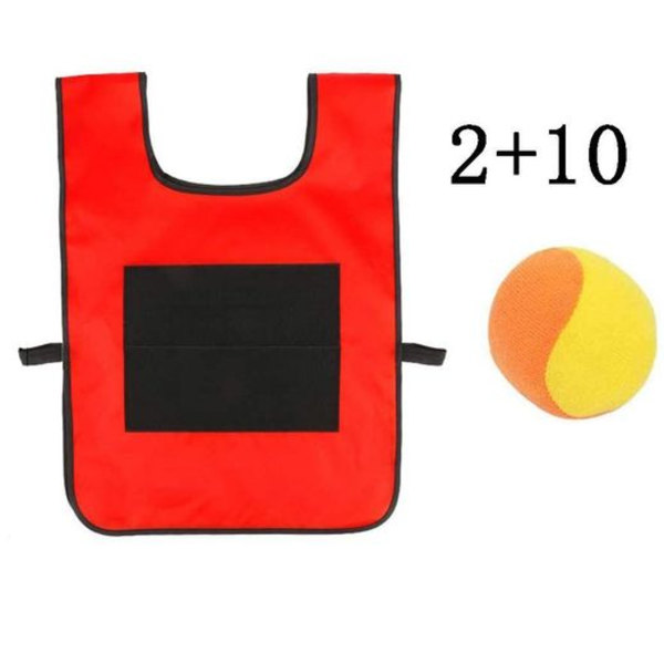 Klättra boll väst set, 2 st klättra boll väst, dodgeball spel set, med 10 st