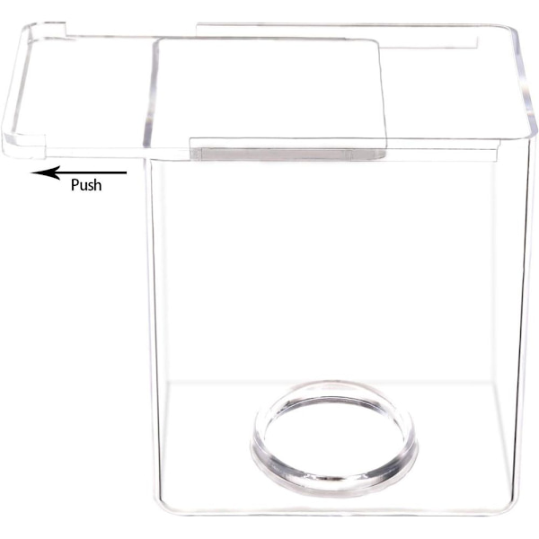 Akryl servietbeholder, transparent firkantet servietdispenser,