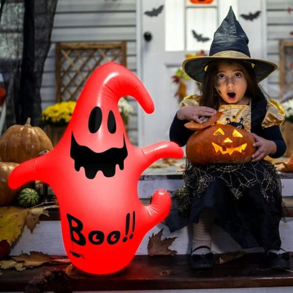 Halloween Dekoration Oppustelig Spøgelse, 1.2m Halloween Spøgelse Oppustelig Lys