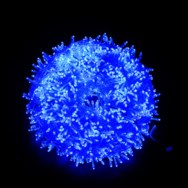 100M 600 LED-valosarja ulkoilmakarnevaalihäät sisäpuutarhavalaistus blue light 100M-600 LED lights