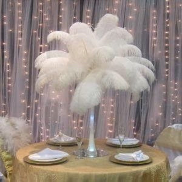 Ostrich feather decoration 45-50 cm