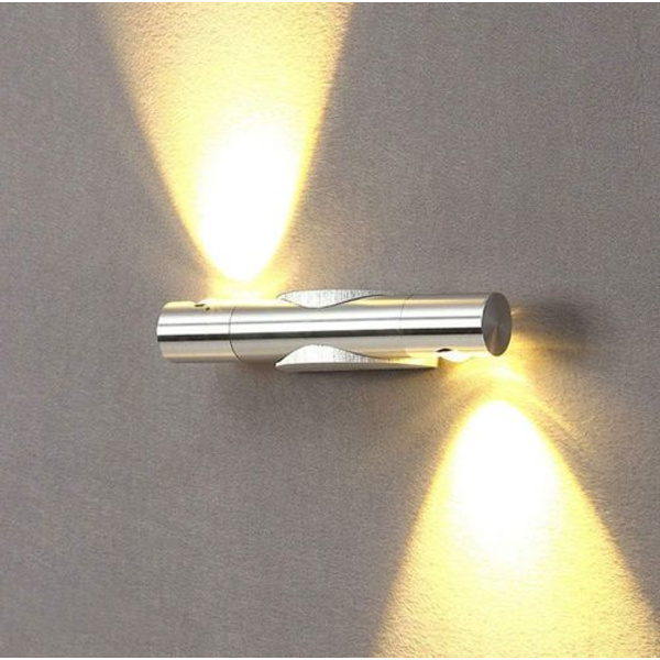 Væglampe LED væglampe 360° roterbar vægbelysning 6W varm hvid