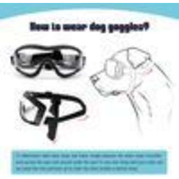 Koiran lasit Lemmikkieläinten aurinkolasit Vedenpitävä Tuulenpitävä Silmäsuojaus