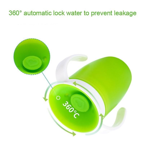 360 Trainer Cup läckage- och anti-choke drickskoppar för baby Hushållsgul