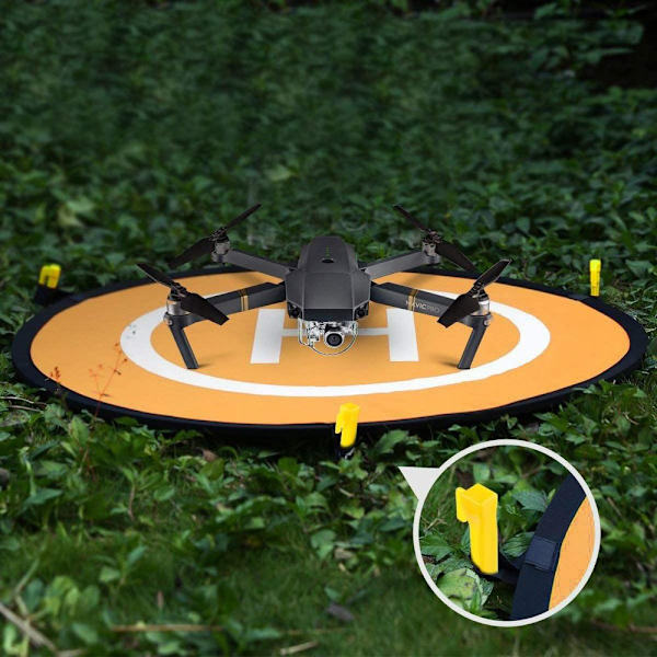 Drone Landing Pad, Universal Vandtæt D 75cm/30'' Bærbar Foldbar