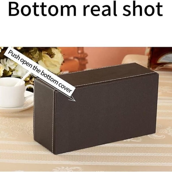 Robust läder servetthållare