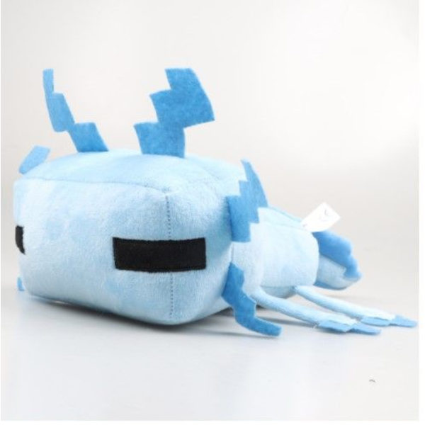 Minecraft Plys Legetøj Salamander Blød Plysdyr 30cm - Blå
