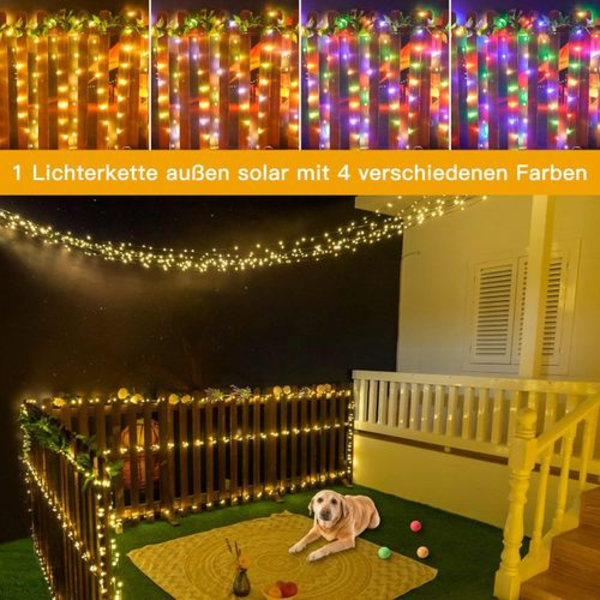 Solcelle-fe lys udendørs - 30 m 300 LED Ollny fe lys udendørs solvarm