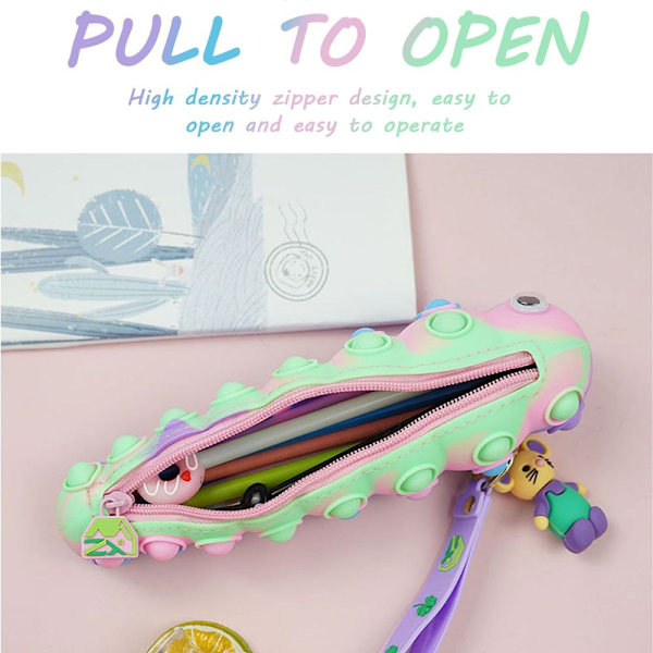 2 st Pop Pencil Case Pencil Case för flickor Fidget Toys