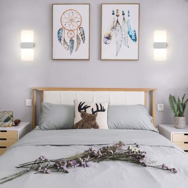 4-pack LED-vägglampor för inomhusbruk, kreativ design