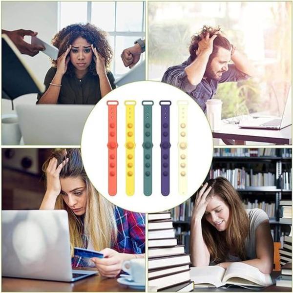 Mini Simple Dimple Sensory Fidget -lelu rannekoru stressin lievittämiseen lapsille