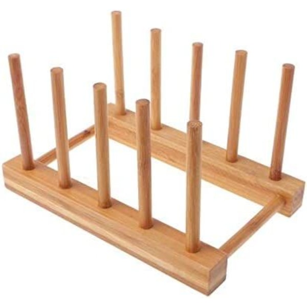 Bambuinen puinen astiankuivausastia Kuivauskaivo Säilytysteline Keittiökaappi Organizer astialle/lautaselle/kulholle/kupille/kannen/kirjalle
