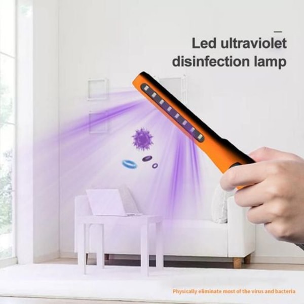 UV-lampe steriliseringslampe UVC-lampe desinfisering med USB-lading bærbar