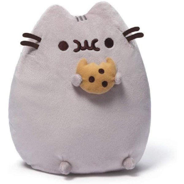 Keksi 25cm - Gund - Ensiluokkainen vauvan pehmolelu - Herkullinen harmaa kissan pehmolelu Keksi Koko 30cm - Vauvan lelu 12 kuukautta 1 vuotta ja siitä eteenpäin