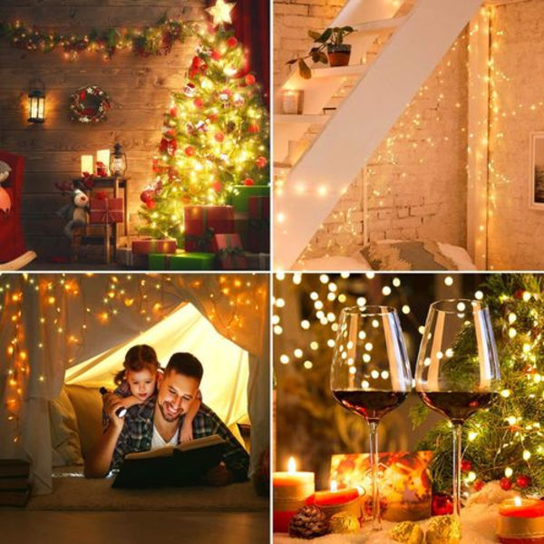 24m ljusslingor [2-pack] och 240 LED-ljusslingor