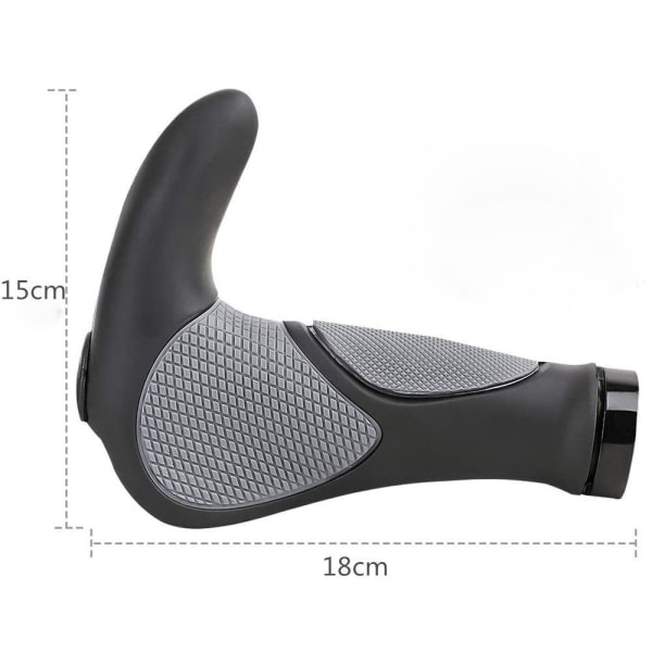 Patiszon Sykkelgrep Sykkelstyre MTB-grep Ergonomiske Styregrep Sklisikre