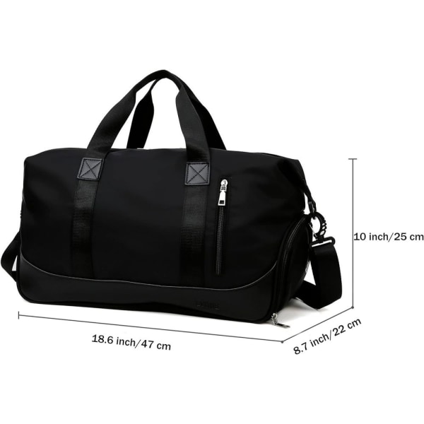 SOLOAD Sports Bag til mænd og kvinder Weekender Carry On Workout Travel Bag