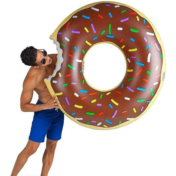 Donut svømmering svømmebassin flydende oppustelig voksen svømmering børns madras