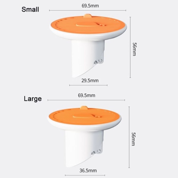 Magnetisk avloppsdeodorant Cover 3 cm (orange)