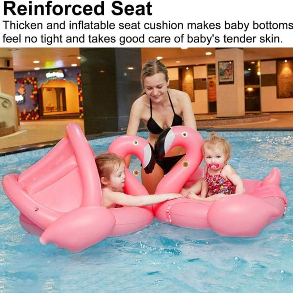 Flamingo badring, flamingo uppblåsbar badring, baby badring