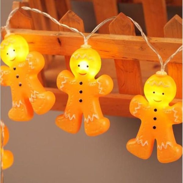 Julgransbelysning Dekoration Jul Pepparkaksgubbe 40 LED