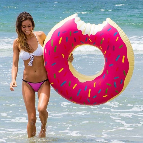 Donut boj, simring sommar boj vattenleksak boj uppblåsbar boj