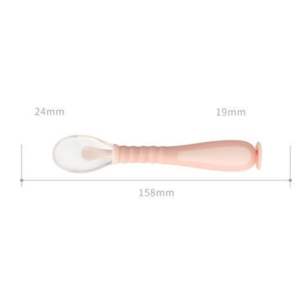 3-delt baby skeer - bøjeligt design fremmer selvfodring - første trin toddler redskaber - baby fravænningsskeer - fødevaregodkendt blød silikone