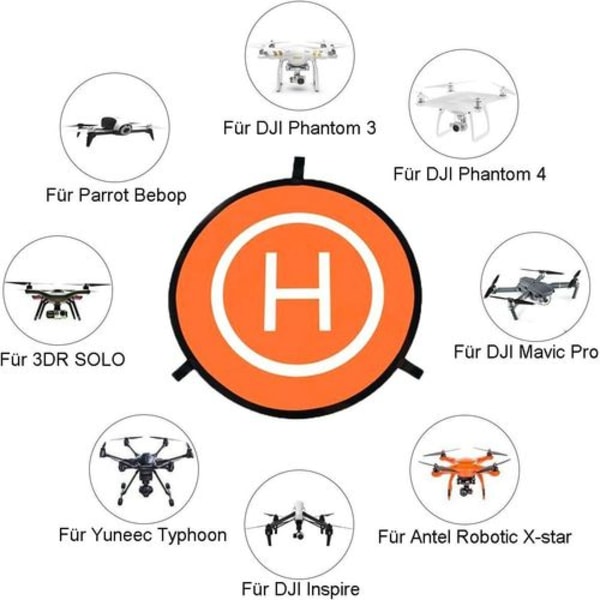Drone Landing Pad, Universal Vandtæt Portable Foldbare Landing Pads til RC Droner