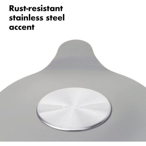 Silikone/Rustfrit stål badekar prop, Grå