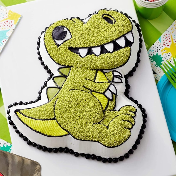 Stor dinosaurieformad kakform kök DIY bakning kakform bakform kakform bakform Dinosaurier, barnkalas 3D-kakform