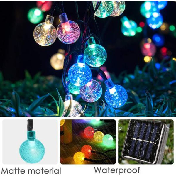 Mitening Solar Fairy Lights Utomhus, 12M 100 LED Fairy Lights Utomhus Vattentät
