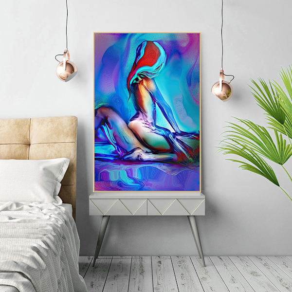 1 stk. 40X50cm Farverige sexede mænd og kvinder soveværelse sengekant