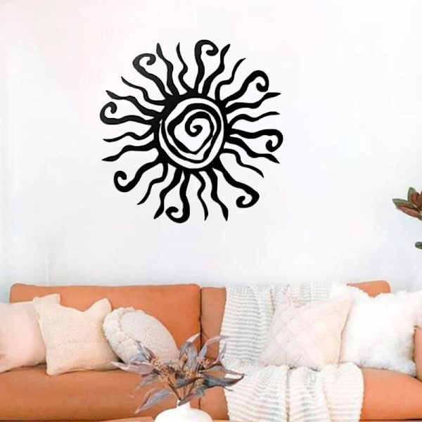 1 stk Solgud Jern Ornament Dekorasjon Anheng Sol Blomst Ring