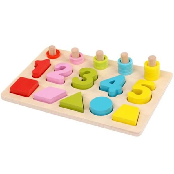 Montessori matematikleksaker för barn, digital parbildning, lärande, förskole räknebräda